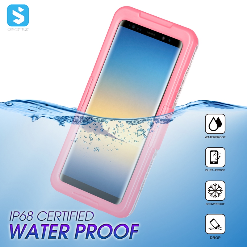 Clear waterproof case for Samsung Note 8